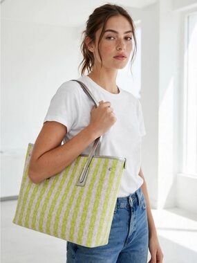 🆕 Liberty of London Iphis Stripe Little Tote Bag - Rare!